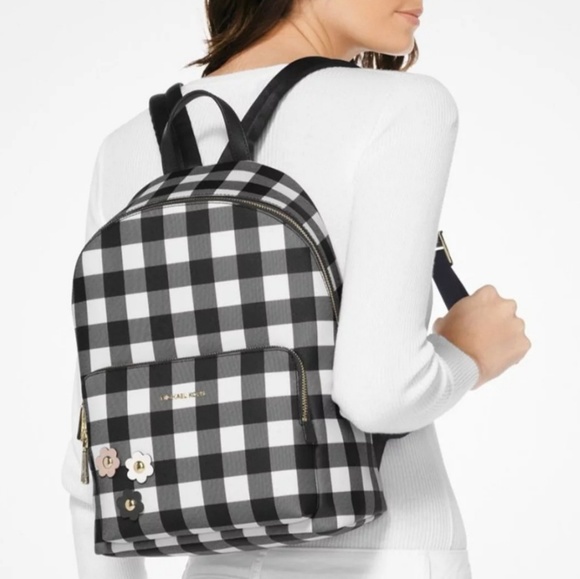 michael kors gingham backpack